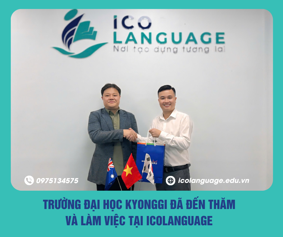 Đại học Kyonggi (Hàn Quốc) đã đến thăm và làm việc tại ICOLanguage