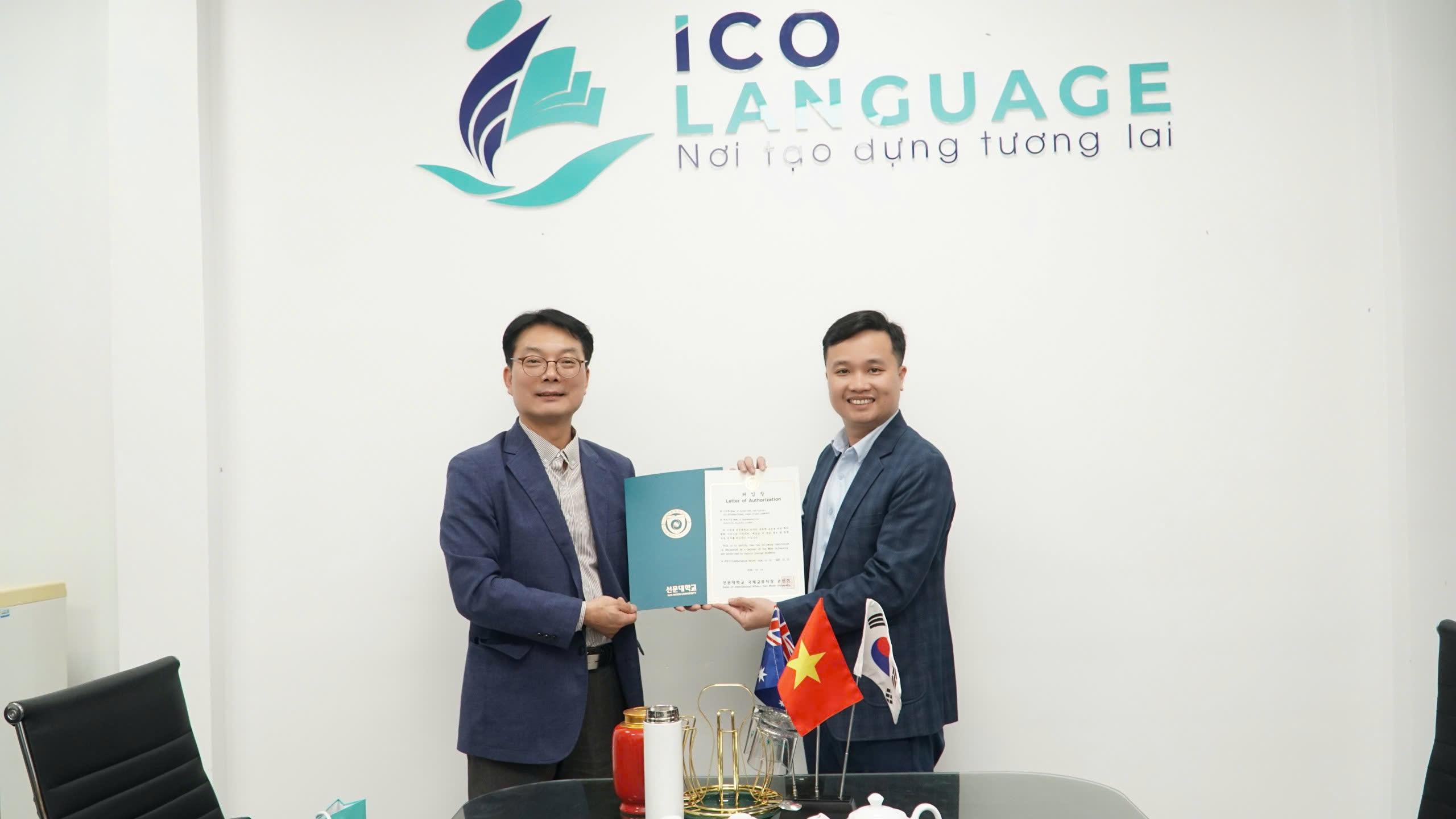 Trường Đại học Sunmoon đến thăm và phỏng vấn học sinh tại ICOLanguage